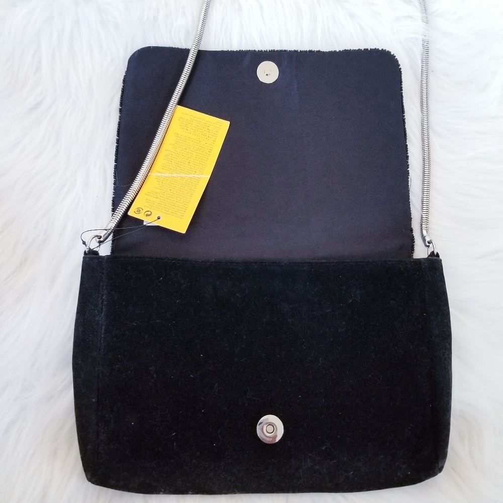 H&M black and white beaded clutch bag - Picture 8 of 8